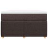 vidaXL Boxspringbett mit Matratze Dunkelbraun 120x190 cm Stoff