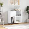 vidaXL Plattenschrank Wei&szlig; 84,5x38x89 cm Holzwerkstoff