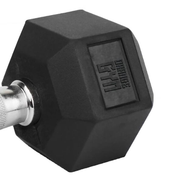 Orange Gym Hex-Hantel 20 kg Schwarz