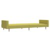 vidaXL Schlafsofa 2-Sitzer mit Fu&szlig;hocker Gr&uuml;n Stoff