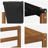 vidaXL Outdoor-Sofagarnitur mit Kissen 7 pcs Nat&uuml;rlich und Schwarz