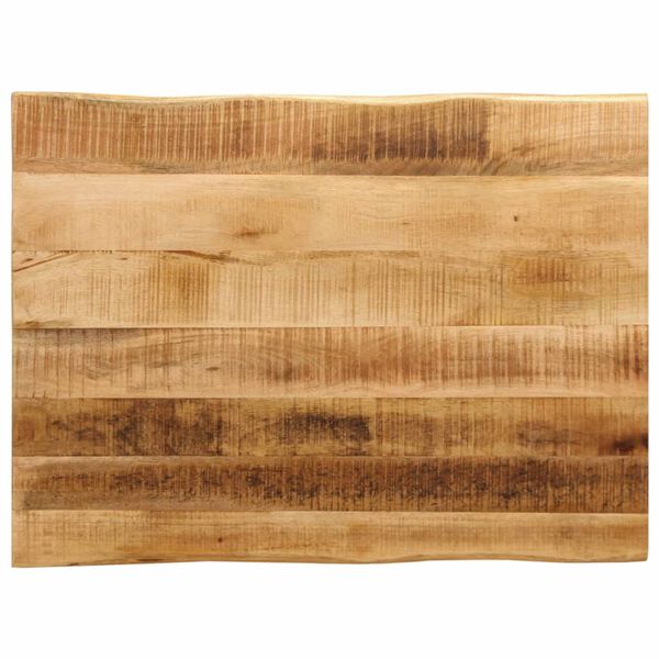 vidaXL Tischplatte mit Baumkante 70x60x3,8 cm Raues Mango Massivholz