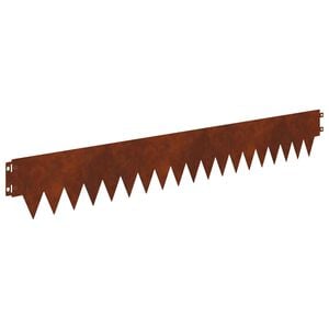 vidaXL Raseneinfassung 30 pcs 103 x 15 cm Metall Rostig
