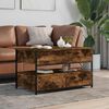 vidaXL Couchtisch R&auml;uchereiche 85x50x50 cm Holzwerkstoff und Metall
