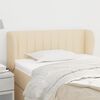 vidaXL Kopfteil mit Ohren Creme 93x23x78/88 cm Stoff