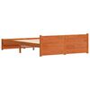 vidaXL Bettgestell Wachsbraun 160 x 200 cm Massivholz Kiefer