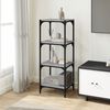 vidaXL B&uuml;cherregal Grau Sonoma 40x33x100 cm Holzwerkstoff und Stahl