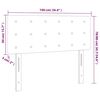 vidaXL LED Kopfteil Dunkelblau 100x5x78/88 cm Samt
