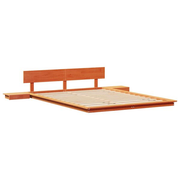 vidaXL Bettgestell Braun 160 x 200 cm Holz