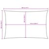 vidaXL Sonnensegel Oxford-Gewebe Rechteckig 6x8 m Anthrazit