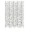 EISL Duschvorhang Grau Mosaikmuster 200x180x0,2 cm