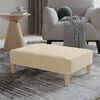 vidaXL Fu&szlig;hocker Creme 78x56x32 cm Stoff