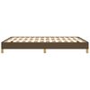 vidaXL Bettgestell ohne Matratze Dunkelbraun 140x200 cm Stoff