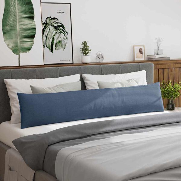 vidaXL Sofakissen 2 St&uuml;ck Blau 200 x 40 cm Cordstoff