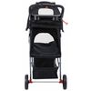 TRIXIE Haustier-Buggy Klappbar Hund und Katze Schwarz 28958