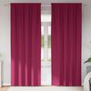 vidaXL Verdunkelungs-Vorh&auml;nge mit Ringen 2 pcs Weinrot 260 x 140 cm