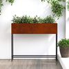 vidaXL Hochbeet Gartenpflanzer Rostig 100 x 26 x 82 cm Wetterfeststahl