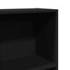 vidaXL B&uuml;cherregal Schwarz 40x24x176 cm Holzwerkstoff