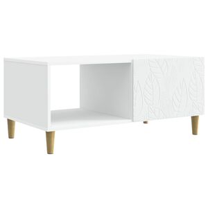 vidaXL Couchtisch Wei&szlig; 90 x 50 x 40 cm Holzwerkstoff
