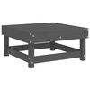 vidaXL 3-tlg. Garten-Lounge-Set Grau Massivholz Kiefer