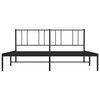 vidaXL Bettgestell mit Kopfteil Metall Schwarz 193x203 cm