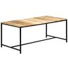 vidaXL Esstisch 180x90x75 cm Raues Mangoholz