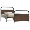 vidaXL Bettgestell ohne Matratze 100x200 cm Braun Eichen-Optik