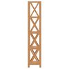 vidaXL Regal mit 5 B&ouml;den 40x30x146 cm Massivholz Eiche