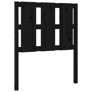vidaXL Kopfteil Schwarz 80,5x4x100 cm Massivholz Kiefer