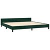 vidaXL Bettgestell ohne Matratze Dunkelgr&uuml;n 200x200 cm Samt