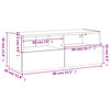 vidaXL TV-Wandschrank R&auml;uchereiche 80x30x30 cm Holzwerkstoff