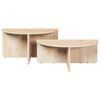vidaXL Couchtisch 2 pcs Natur Massivholz Kiefer