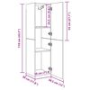 vidaXL TV-Schrank Altholz-Optik 30,5x30x110 cm Holzwerkstoff