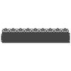 vidaXL Rasenkanten 10 pcs Schwarz 103 x 0,05 x 22 cm Stahl