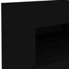 vidaXL Nachttisch mit LED-Leuchten Schwarz 50x40x45 cm