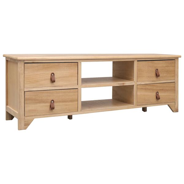 vidaXL TV-Schrank 115x30x40 cm Paulownia Holz