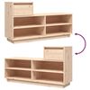 vidaXL Schuhregal 110x34x61 cm Massivholz Kiefer