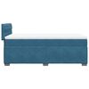 vidaXL Boxspringbett mit Matratze Dunkelblau 90x200 cm Samt
