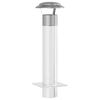 vidaXL Regenabdeckung Schornstein Silber 25 x 25 x 20 cm Edelstahl