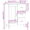 vidaXL Sideboard R&auml;uchereiche 69,5x34x90 cm Holzwerkstoff