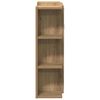 vidaXL Bad-Spiegelschrank Artisan-Eiche 80x20,5x64cm Holzwerkstoff