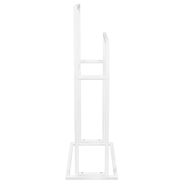 vidaXL Handtuchst&auml;nder Wei&szlig; 48x24x78,5 cm Eisen
