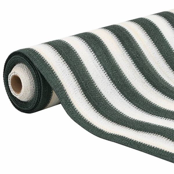 vidaXL Zaunblende Gr&uuml;n und Wei&szlig; 1,8x50 m HDPE 75 g/m&sup2;