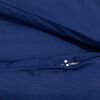 vidaXL Bettw&auml;sche-Set Marineblau 225x220 cm Baumwolle