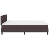 vidaXL Boxspringbett mit Matratze Dunkelbraun 160 x 200 cm Stoff