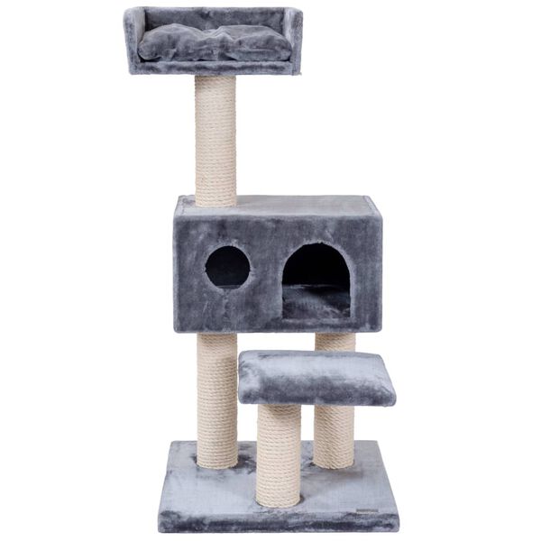 Quapas! Kratzbaum Comfort Grau 56x56x124 cm