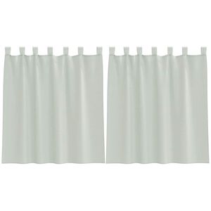 vidaXL Voile Vorh&auml;nge mit Schlaufen 2 Stk. Hellgrau 140x140 cm