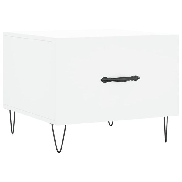 vidaXL Couchtisch Wei&szlig; 50x50x40 cm Holzwerkstoff