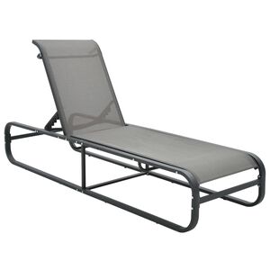 vidaXL Sonnenliege Aluminium und Textilene