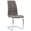 vidaXL Freischwinger 6 Stk. Taupe Stoff